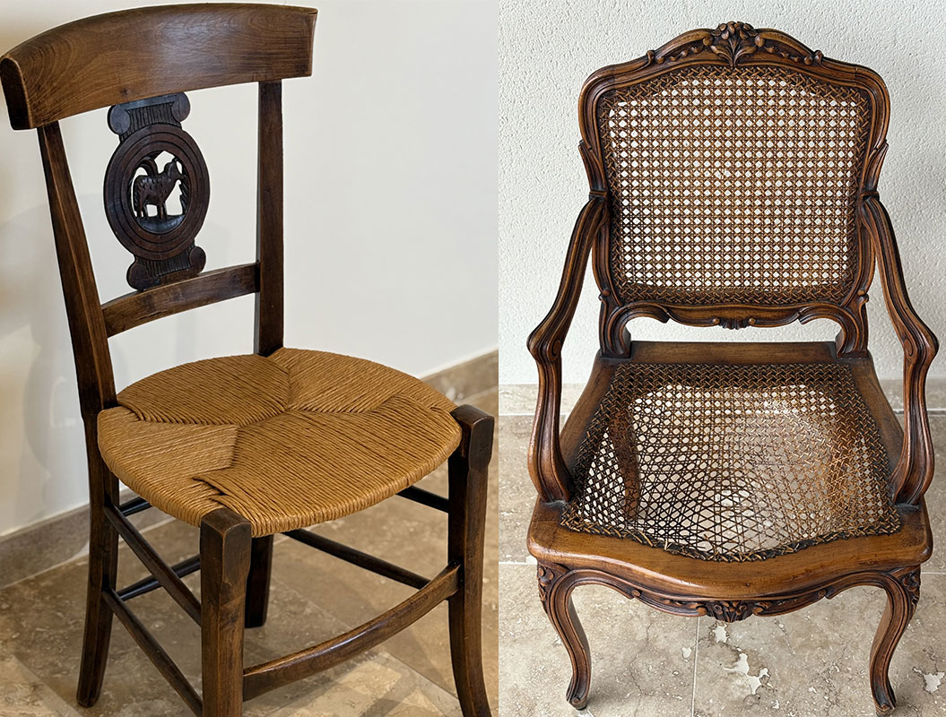 Rénovation de chaises - Ebénisterie Lyon